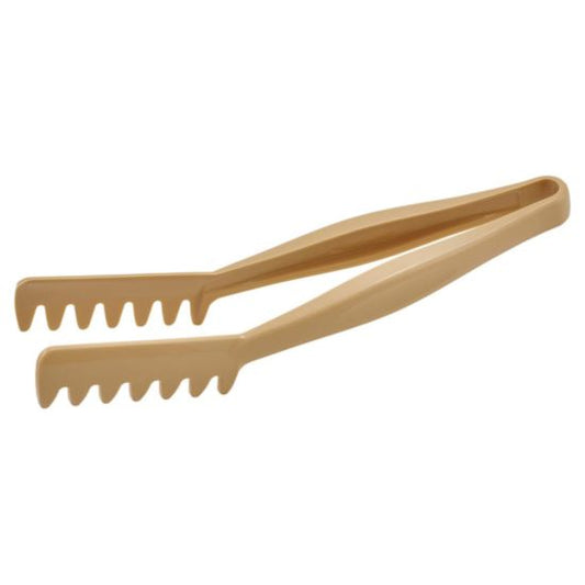 Winco PPT-11B 11" Beige Spaghetti Tongs