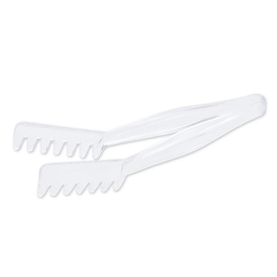 Winco PPT-11C 11" Clear Spaghetti Tongs