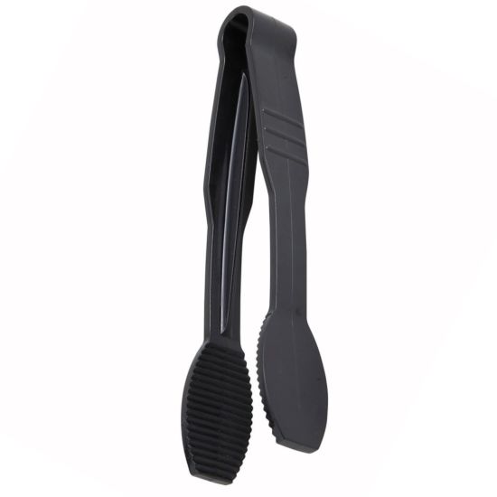 Winco PUTF-6K 6" Black Polycarbonate Tongs