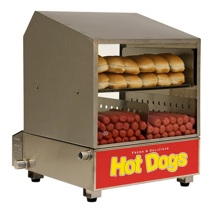 Winco 60048 BenchmarkUSA "Dog Pound" Hot Dog Steamer Merchandiser