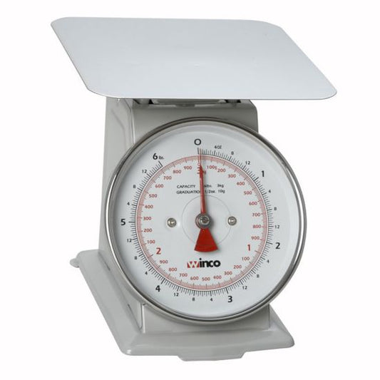 Winco SCAL-66 6-1/2" Dial 6 lb Portion Scale