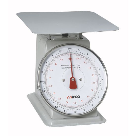 Winco SCAL-820 8" Dial 20 lb Portion Scale