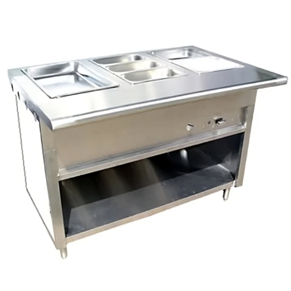L & J EST-120 120" 9 Well Electric Steam Table