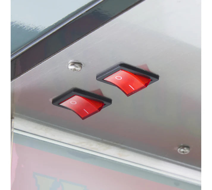 Winco 11060 Benchmark 6 oz Kettle Street Vendor Popcorn Machine - 120V