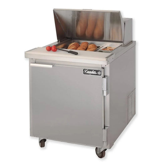 Leader ESLM27 27" Refrigerated Megatop Sandwich Prep Table