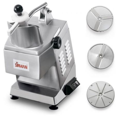 Sirman TM A3 Continuous Feed Food Processor w/ 3 Pack of Cutting Discs