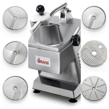Sirman TM A6 Continuous Feed Food Processor w/ 6 Pack of Cutting Discs