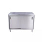 KCS CBS-3072 30" x 72" Stainless Steel Storage Welded Cabinet with 2 Sliding Doors