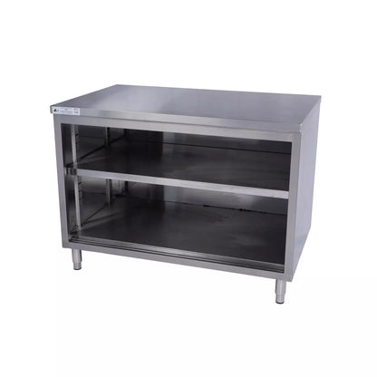 KCS CBS-3048-WO 30" x 48" Stainless Steel Storage Welded Cabinet Open Front