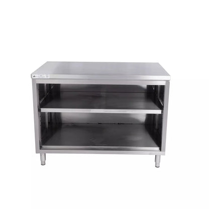 KCS CBS-2460-WO 24" x 60" Stainless Steel Storage Welded Cabinet Open Front