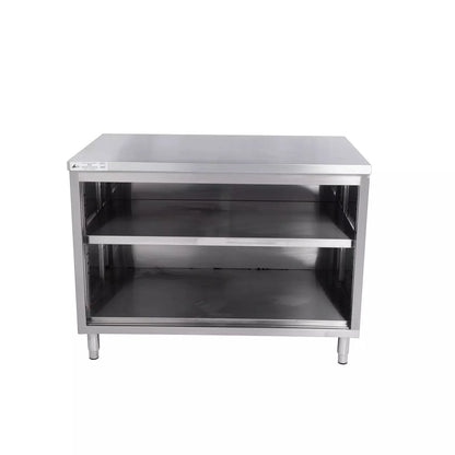 KCS CBS-3048-WO 30" x 48" Stainless Steel Storage Welded Cabinet Open Front