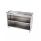 KCS DS-1648 48" Wide Stainless Steel Open Front Storage Dish Cabinet