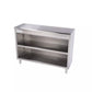 KCS DS-1660 60" Wide Stainless Steel Open Front Storage Dish Cabinet