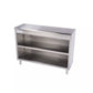 KCS DS-1684 84" Wide Stainless Steel Open Front Storage Dish Cabinet