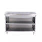 KCS DS-16120 120" Wide Stainless Steel Open Front Storage Dish Cabinet