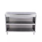 KCS DS-1684 84" Wide Stainless Steel Open Front Storage Dish Cabinet