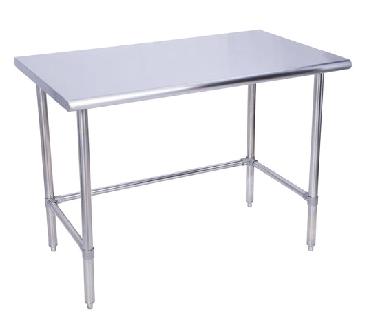 KCS WSCB-2424 24" x 24" Stainless Steel Work Table With Cross Bar