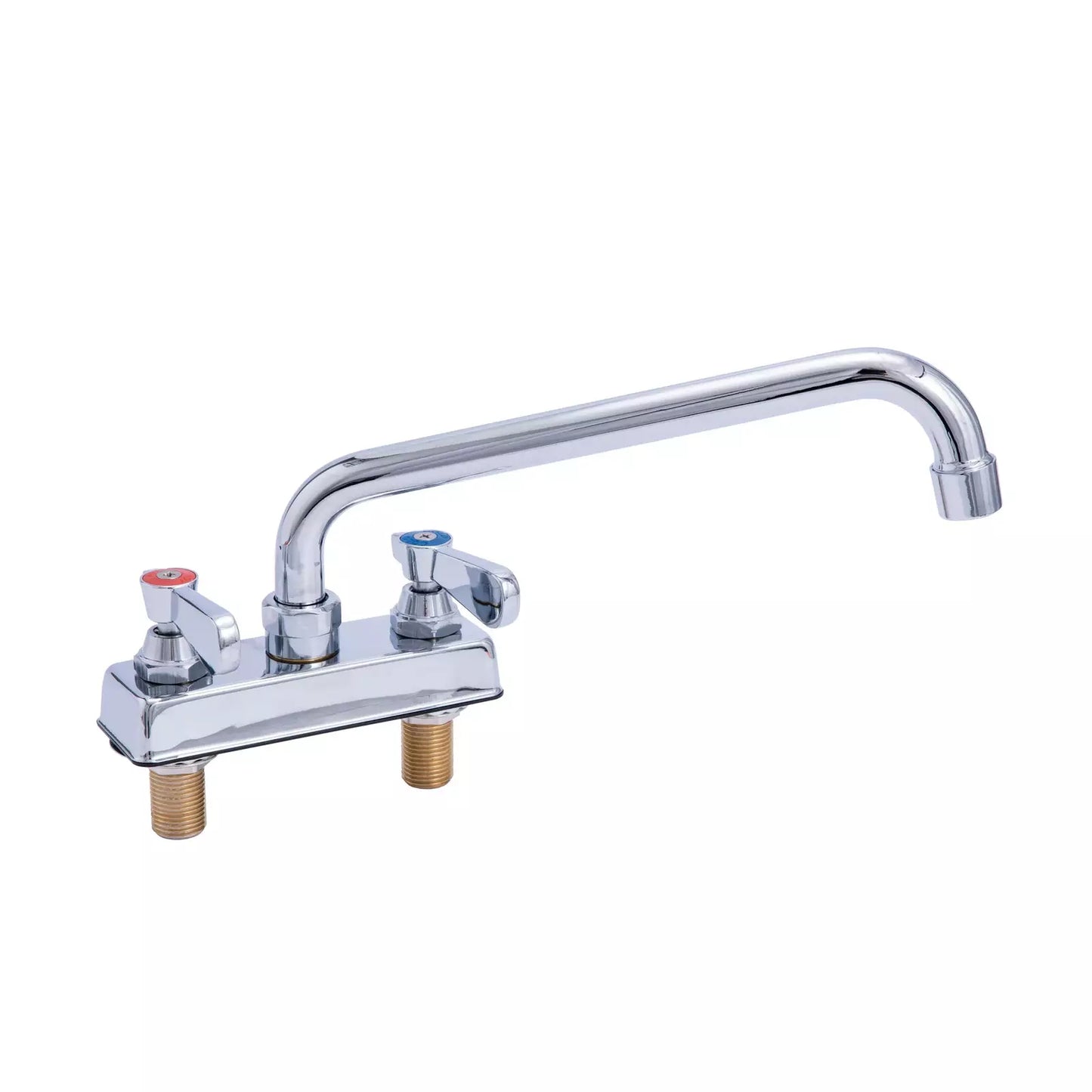 KCS DELDF-D410 4" Center Deck Mount Sink Faucet with 10" Swing Spout