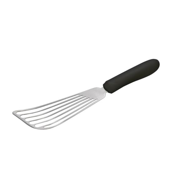 Winco TKP-60 Fish Spatula with Black Polypropylene Handle, 6-3/4" x 3-1/4"