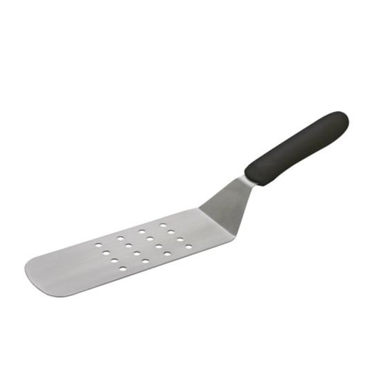 Winco TKP-91 Perforated Flexible Offset Turner with Black Polypropylene Handle, 8-1/4" x 2-7/8"