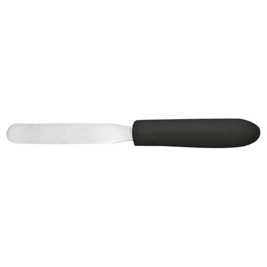 Winco TKPS-4 Bakery Spatula with Black Polypropylene Handle, 4" x -3/4"