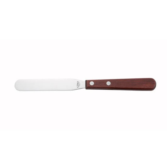 Winco TNS-4 4" Bakery Spatula with Wood Handle