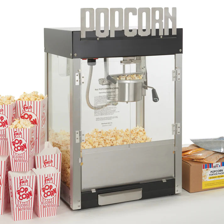 Winco 11065 Benchmark 6 oz Kettle Metropolitan Popcorn Machine - 120V