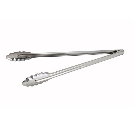 Winco UT-16LT 16" Stainless Medium Weight Utility Tong