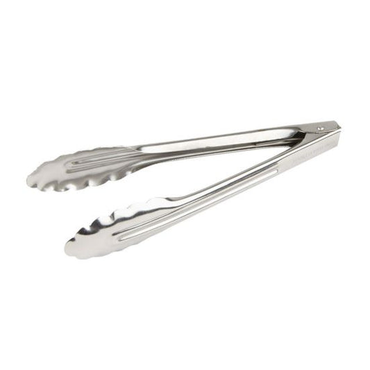 Winco (UT-9LT) 9 Medium Weight Stainless Steel Utility Tongs