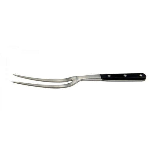 Winco KFP-62 Acero 6" Stainless Steel Curved Carving Fork