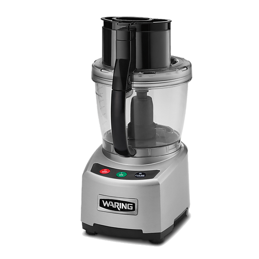 Waring WFP16S 4 Qt. Bowl Cutter Mixer Food Processor with Patented LiquiLock® Seal System