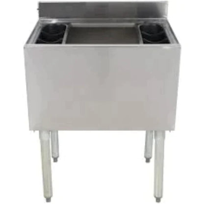 KCS IB1830DP 30" Wide Stainless Steel Insulated 15" Deep Underbar Ice Bin