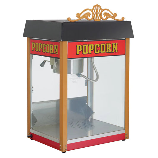 Winco 11060 Benchmark 6 oz Kettle Street Vendor Popcorn Machine - 120V