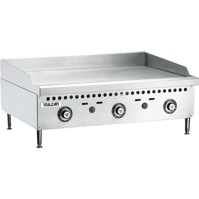 Vulcan VCRG36-T 36" VCRG Series Thermostatic Gas Countertop Griddle
