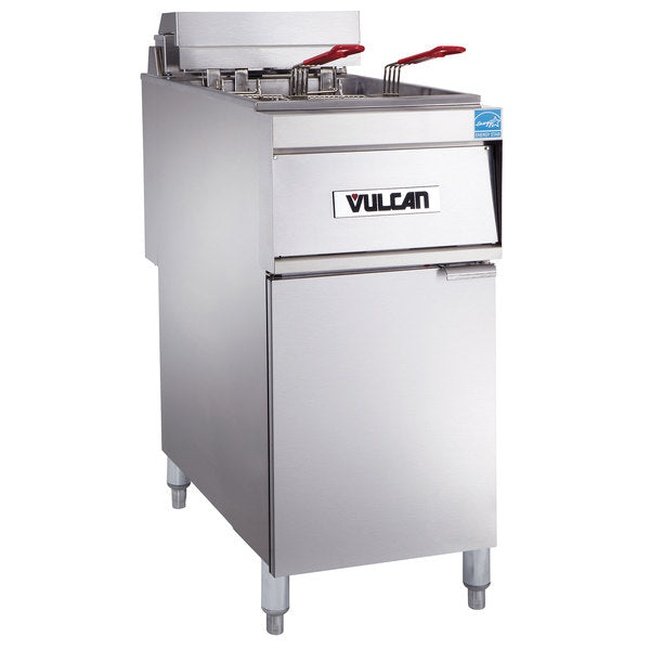 Vulcan 1ER50A 50lb ER Series Freestanding Electric Fryer Analog