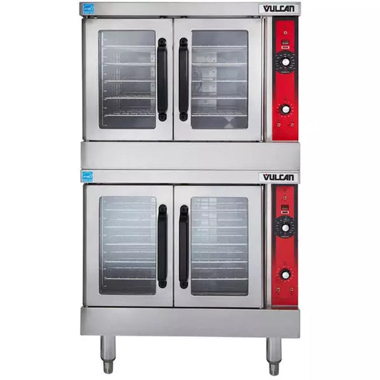 Vulcan VC44ED Commercial Double Deck Electric Convection Oven With Solid State Controls