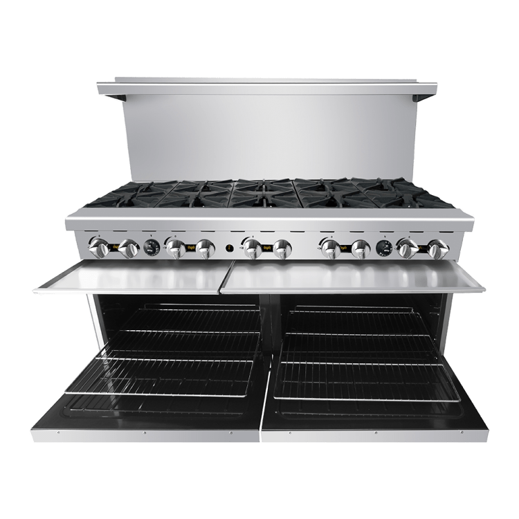 Cook Rite AGR-10B — 60″ Gas Range with Ten (10) Open Burners