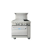 Cook Rite AGR-2B24GR — 36″ Gas Range with Two (2) Open Burners & 24″ Griddle