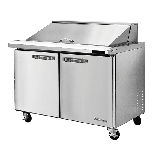 Blue Air BLMT48-HC 48" W Mega Top 2 Doors All Stainless Preparation Table 18 1/6 Pans-13.1 cu. ft.
