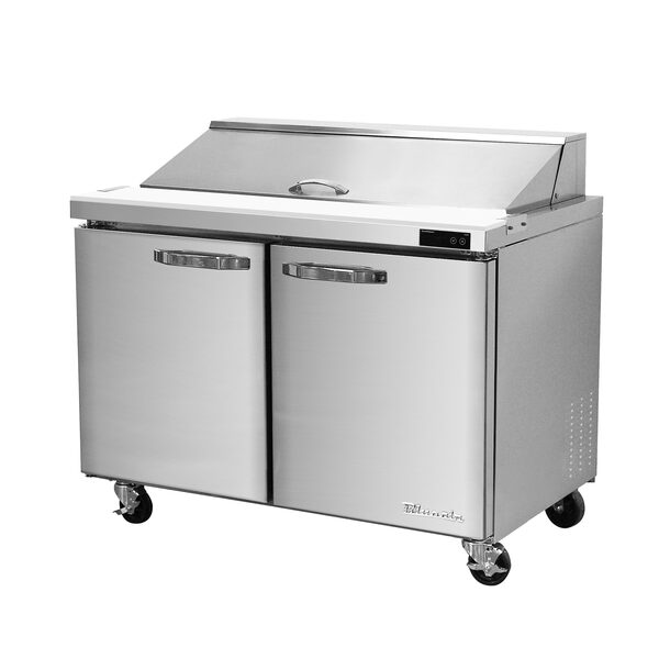 Blue Air BLPT36-HC 36" W 2 Doors All Stainless Preparation Table with 10 1/6 Pans-9.2 cu. ft.