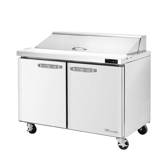 Blue Air BLPT48-HC 48" W 2 Doors All Stainless Preparation Table with 12 1/6 Pans-13.1 cu. ft.