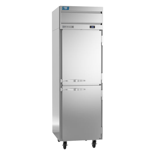 Beverage Air CT1HC-1HS | Cross Temp Series Half Solid Door Reach-In Refrigerator/Freezer