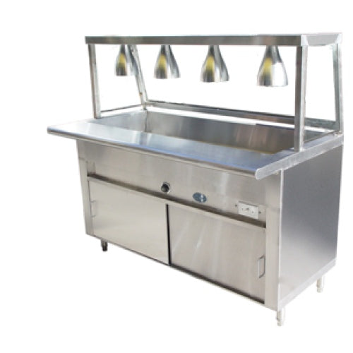 Universal GCTL-84 - 6 Well Cafeteria Steam Table - Gas-40,000 BTU's