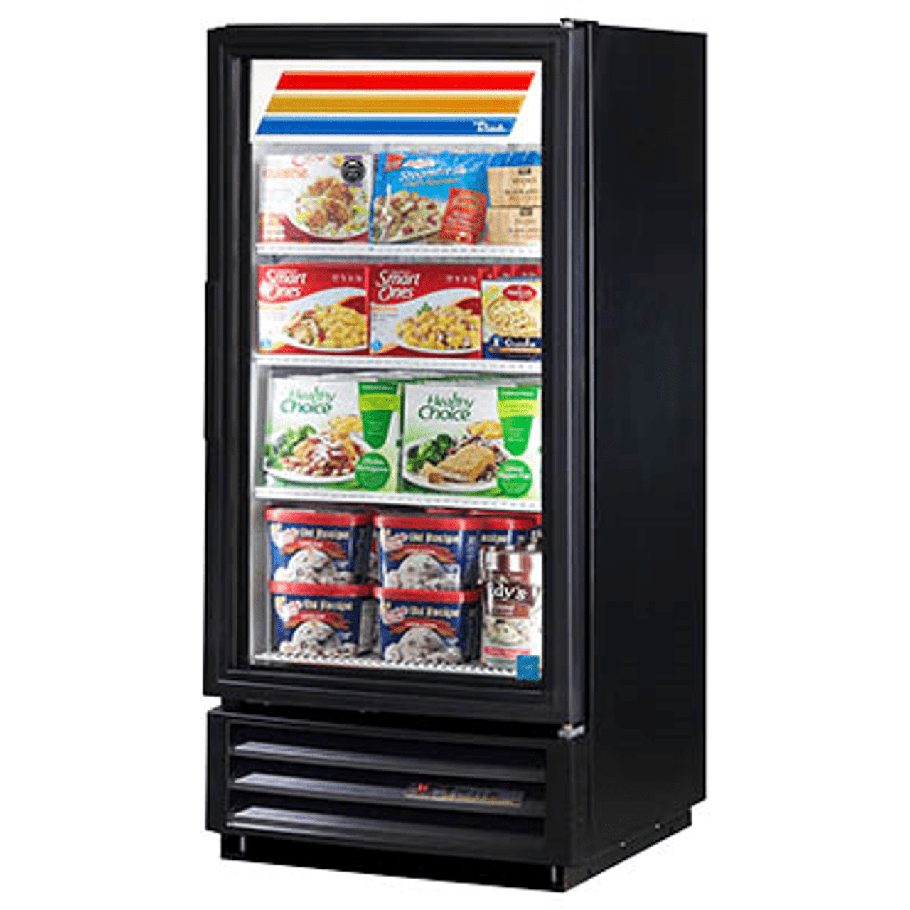 True GDM-10F-HC~LD 24.87" W Swing/Glass Door Freezer with Hydrocarbon Refrigerant & LED Lighting