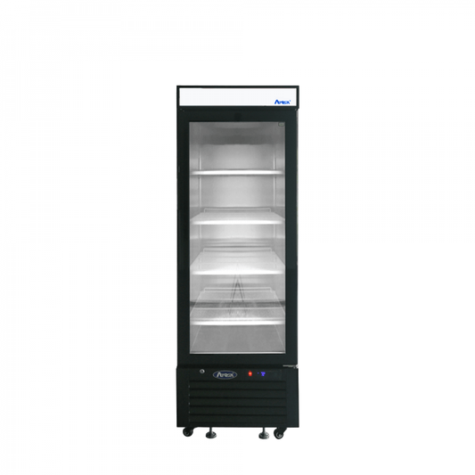 Atosa MCF8726GR — Black Cabinet One (1) Glass Door Merchandiser Cooler