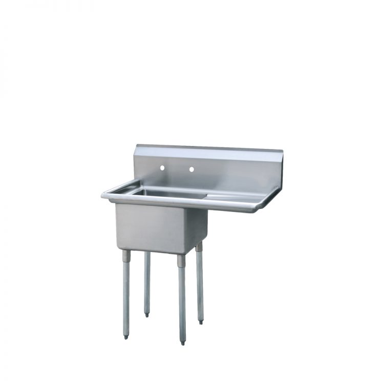Mix Rite MRSA-1-R — 18″ One Compartment Sink with Right Drain Board