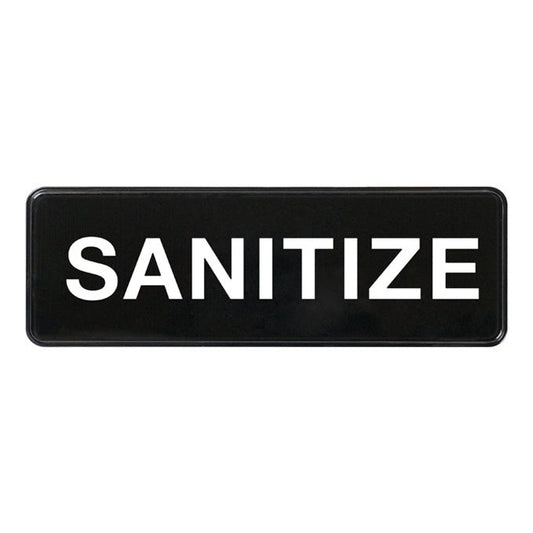 Winco Information Signs, 9″W x 3″H – SGN-329 – Sanitize