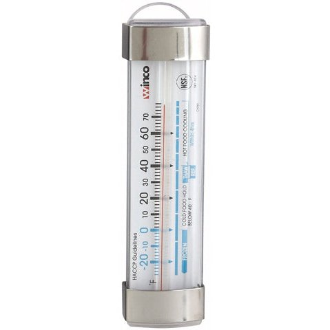 Winco TMT-RF4 Refrigerator/Freezer Thermometer, Suction Cup