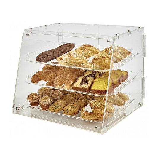 Winco - ADC-3 - Display Case, 3-Tray Clear Acrylic