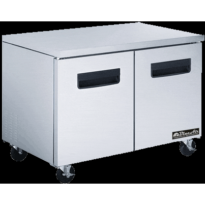 Blue Air Commercial Refrigeration Reach-In UnderCounter Refrigerator 37''